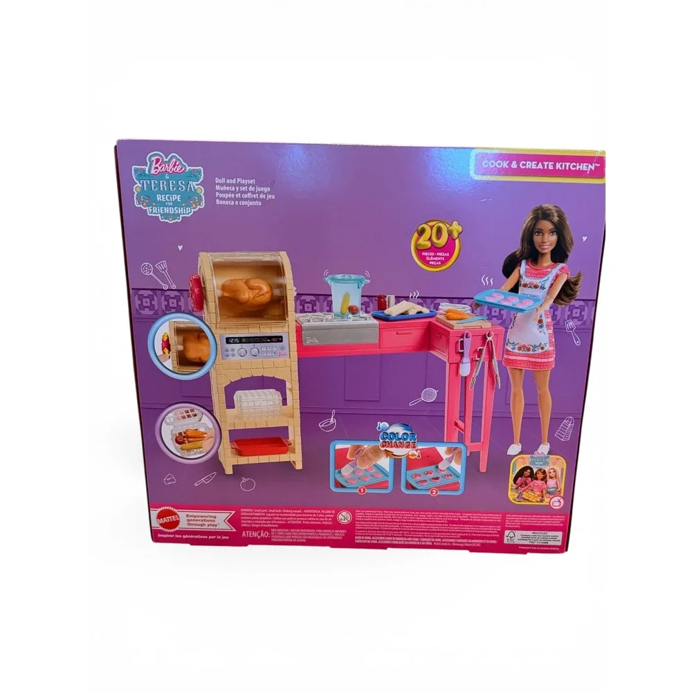 Barbie Recipe for Friendship Teresa Doll Kitchen Accessories ColorChange Cookies